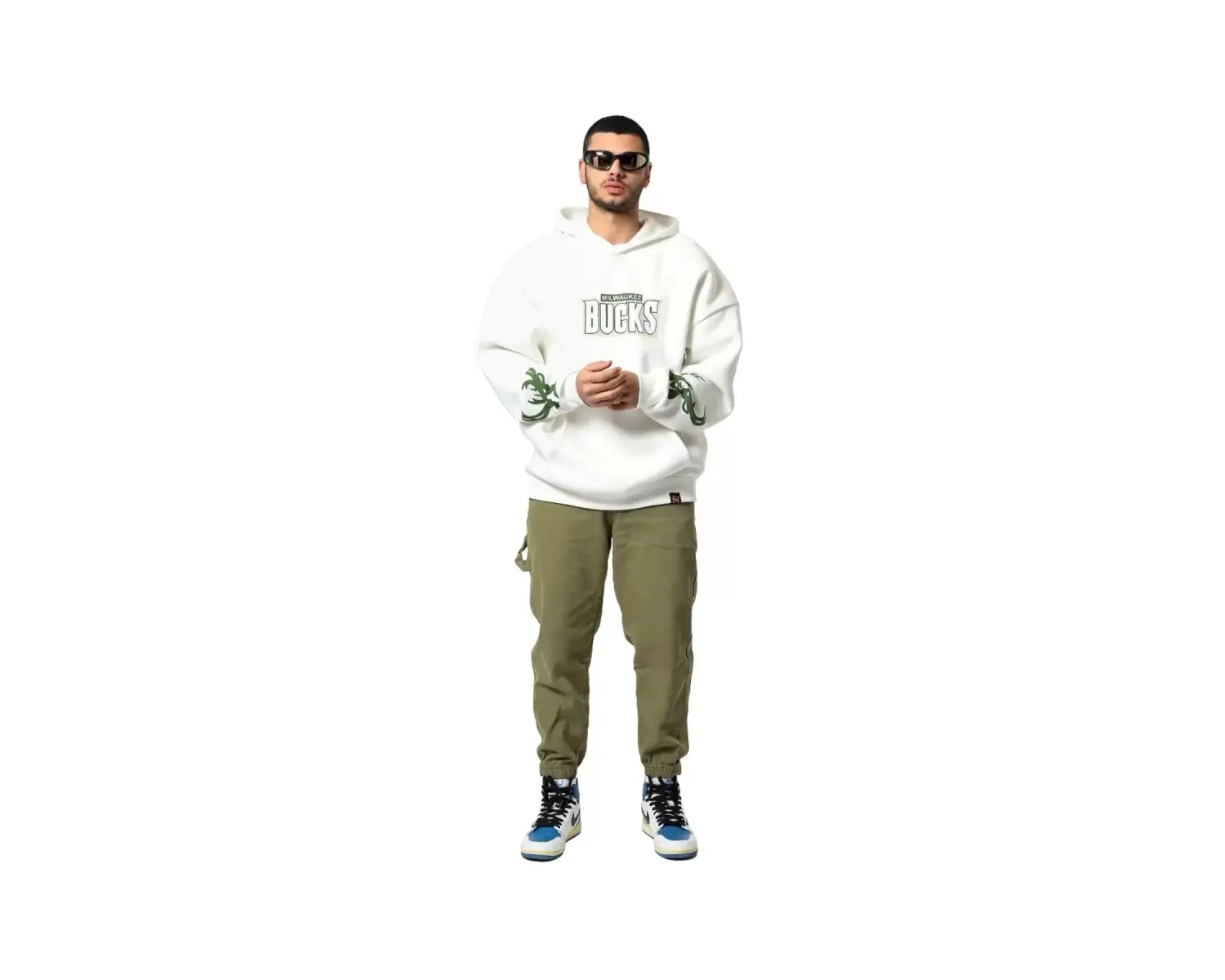 Bucks Sırt Baskılı Ekru Oversize Unisex