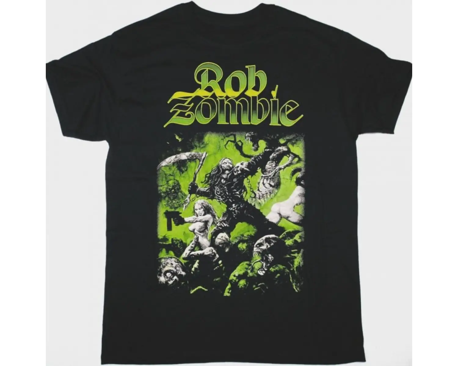 BULLDOZER LOGO NEW BLACK T SHIRT ÖN BASKILI