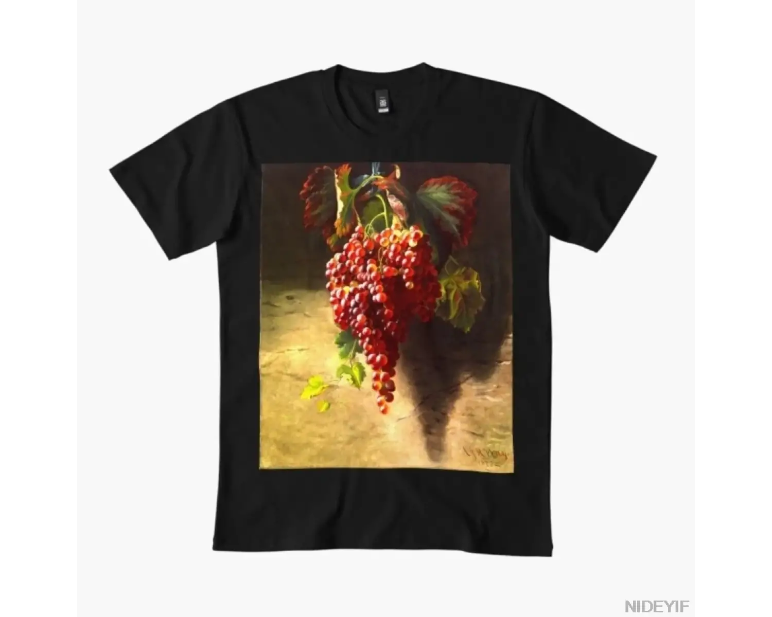 Bunch of Grapes (1873) Erkek Kadın Tişörtü %100 Pamuklu Tişörtler Kısa Kollu Üstler 1226-3