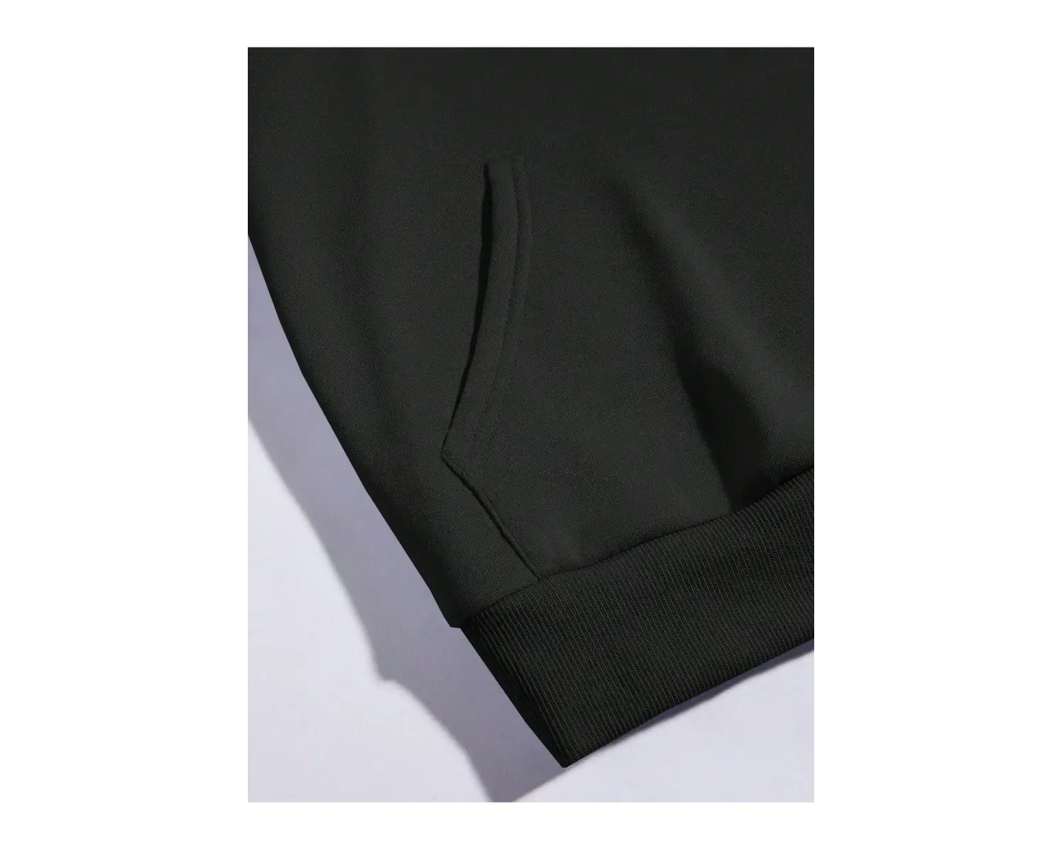 Butterfly & Slogan Graphic Kangaroo Pocket Drawstring Hoodie Siyah