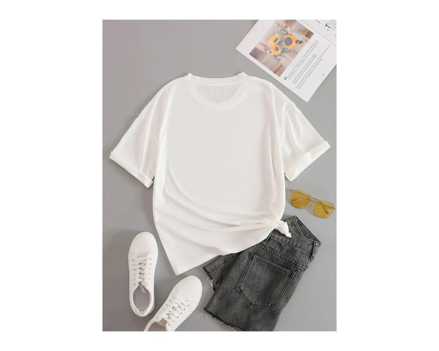 Büyük Beden Beyaz Brooklyn New York Kırmızı Baskılı Oversize Unisex Pamuklu