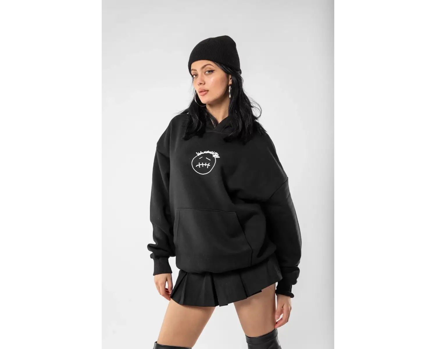 Cactus Jack Sırt Baskılı Oversize Unisex Beyaz