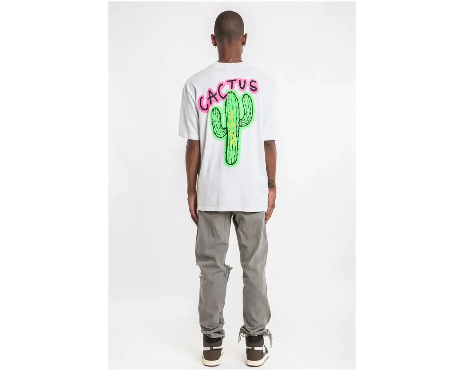 Cactus Oversize T-shirt Beyaz