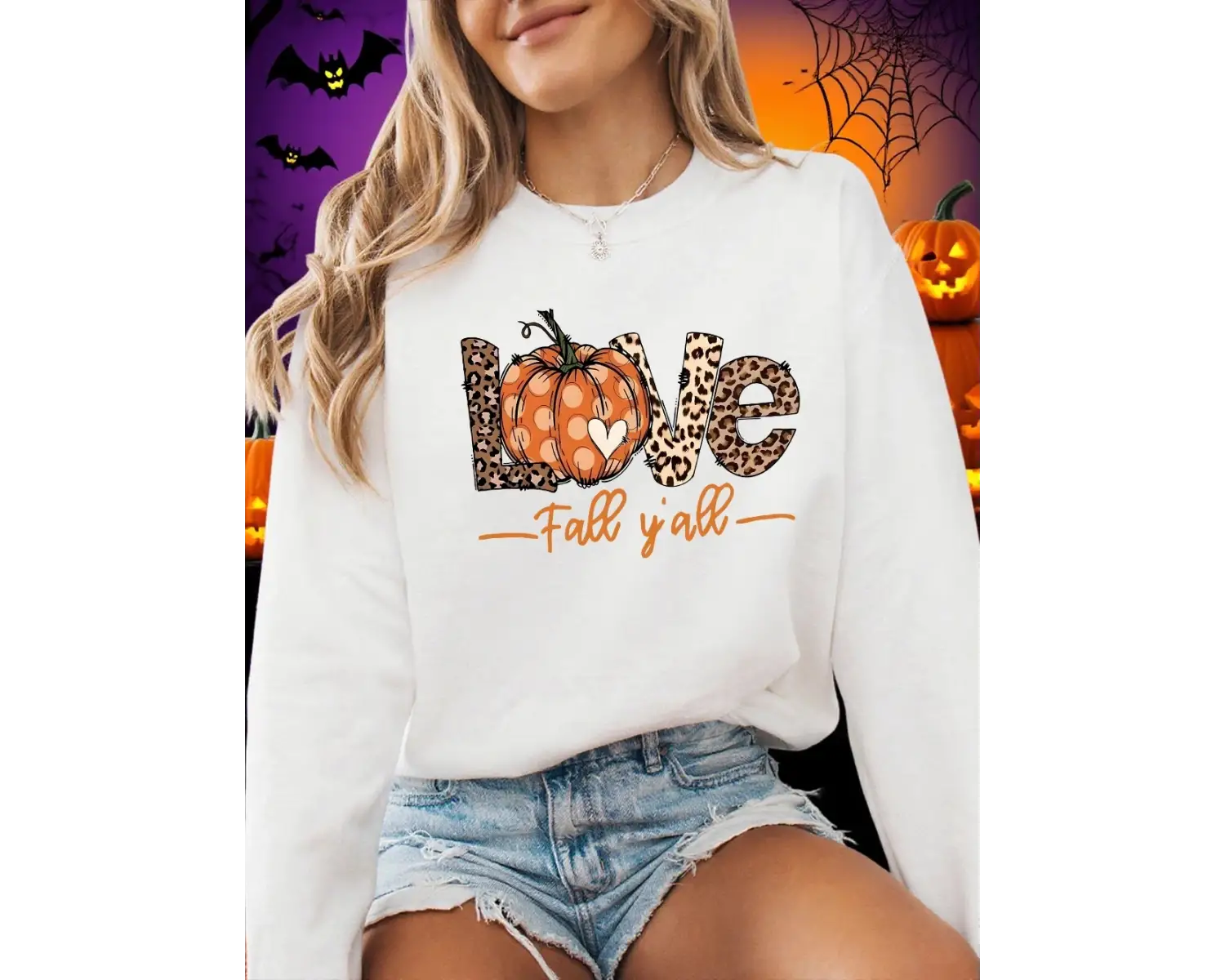 Cadılar bayramı tişörtü kadın aşk sonbahar YAll baskı kapüşonlu üst polar sıcak bisiklet yak