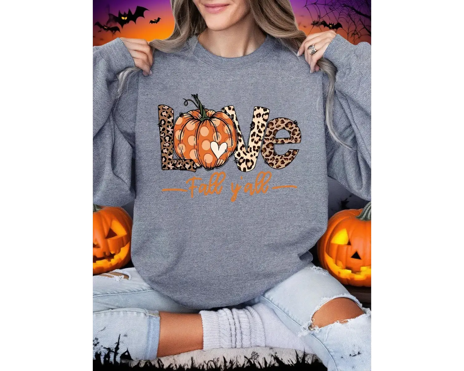 Cadılar bayramı tişörtü kadın aşk sonbahar YAll baskı kapüşonlu üst polar sıcak bisiklet yak