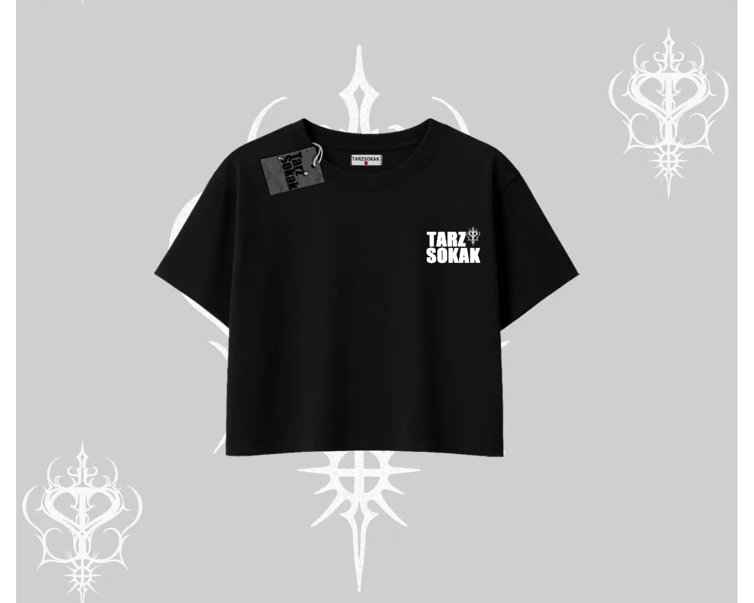 Cafe - Butik - Galeri vb işyerlerine  KADIN CROP T-shirt