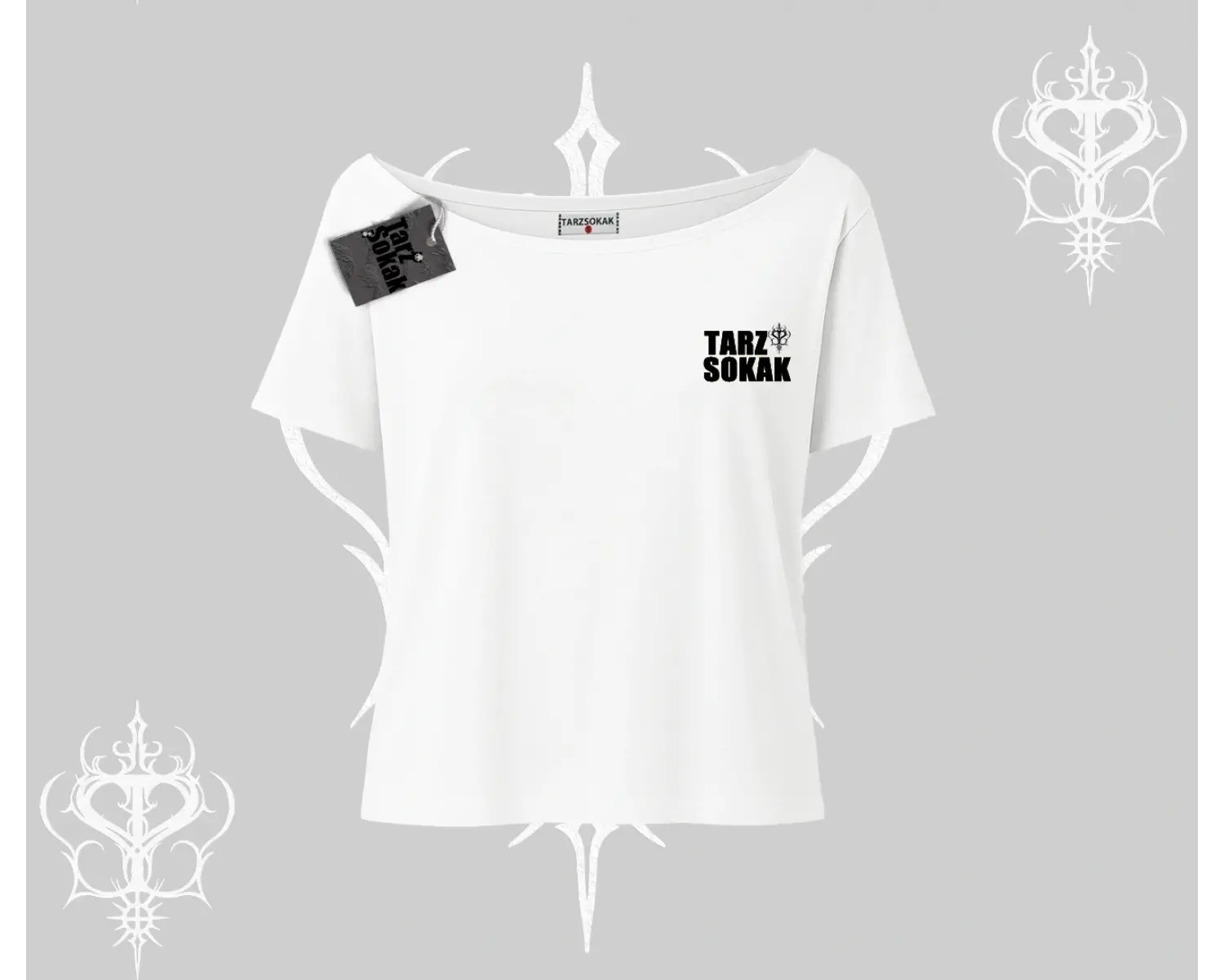 Cafe - Butik - Galeri vb işyerlerine  Kadın KAYIK YAKA T-shirt