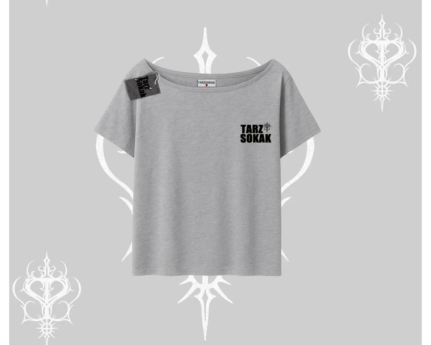 Cafe - Butik - Galeri vb işyerlerine  Kadın KAYIK YAKA T-shirt