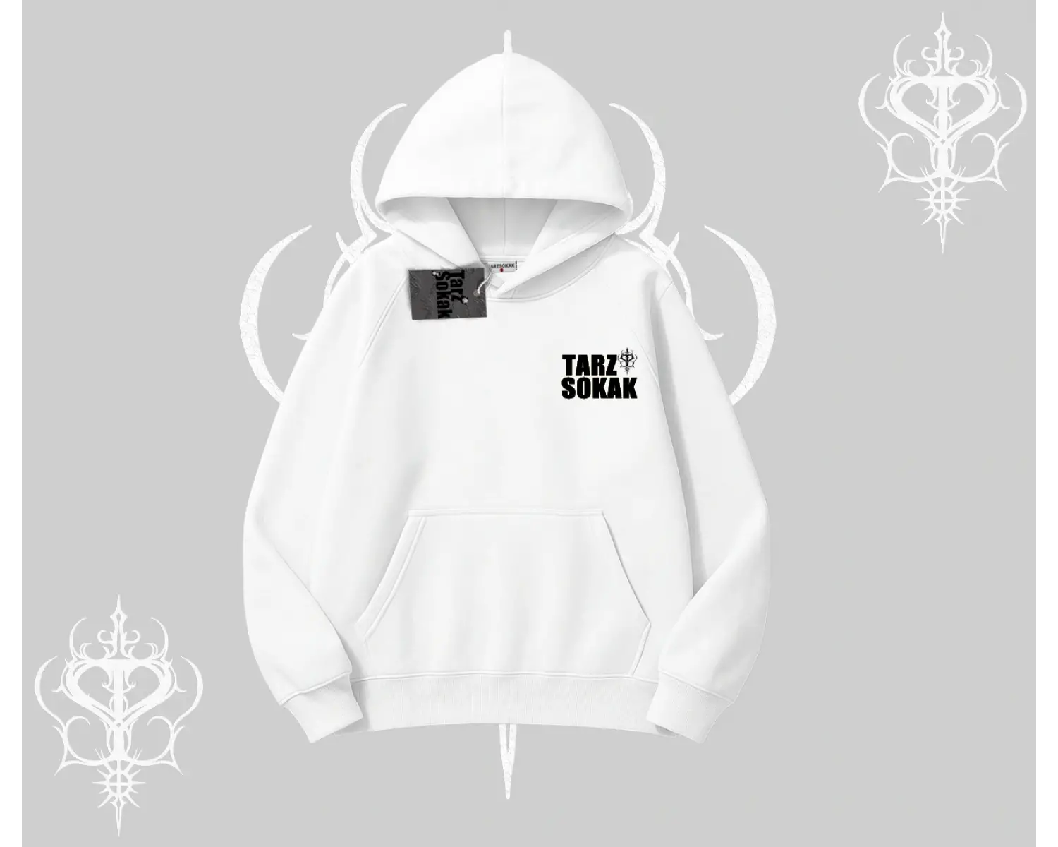 Cafe - Butik - Galeri vb işyerlerine  UNİSEX Kapşonlu Sweatshirt