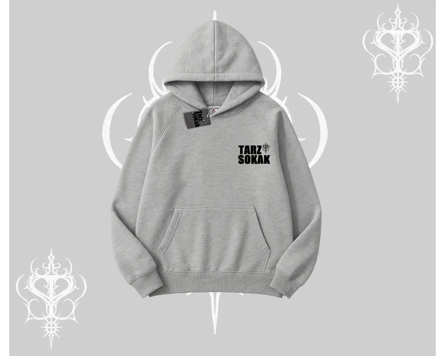 Cafe - Butik - Galeri vb işyerlerine  UNİSEX Kapşonlu Sweatshirt