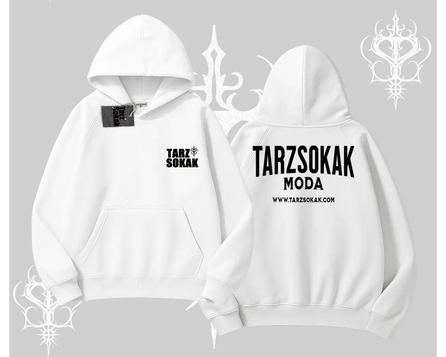 Cafe - Butik - Galeri vb işyerlerine  UNİSEX Kapşonlu Sweatshirt