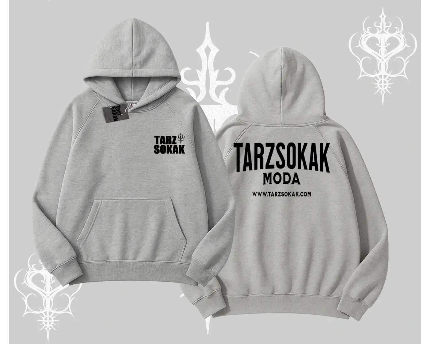 Cafe - Butik - Galeri vb işyerlerine  UNİSEX Kapşonlu Sweatshirt