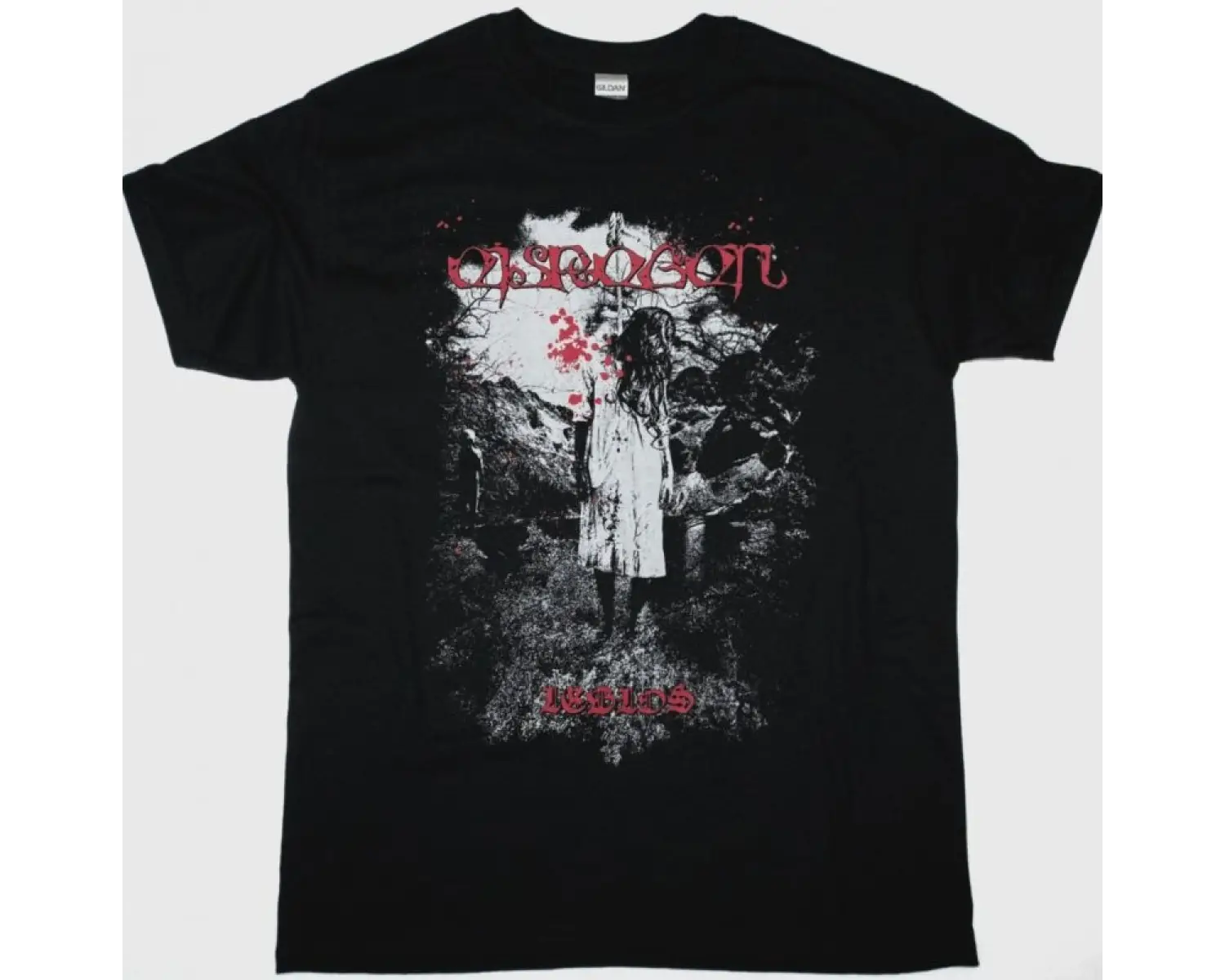 CALIBAN LOGO NEW BLACK T-SHIRT ÖN VE ARAKA BASKILI