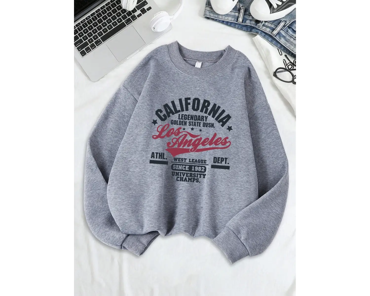 California Oakland Atletik Baskılar Tişörtü Kadın Gevşek Rahat Hoodies Polar Sıcak Bisiklet Y