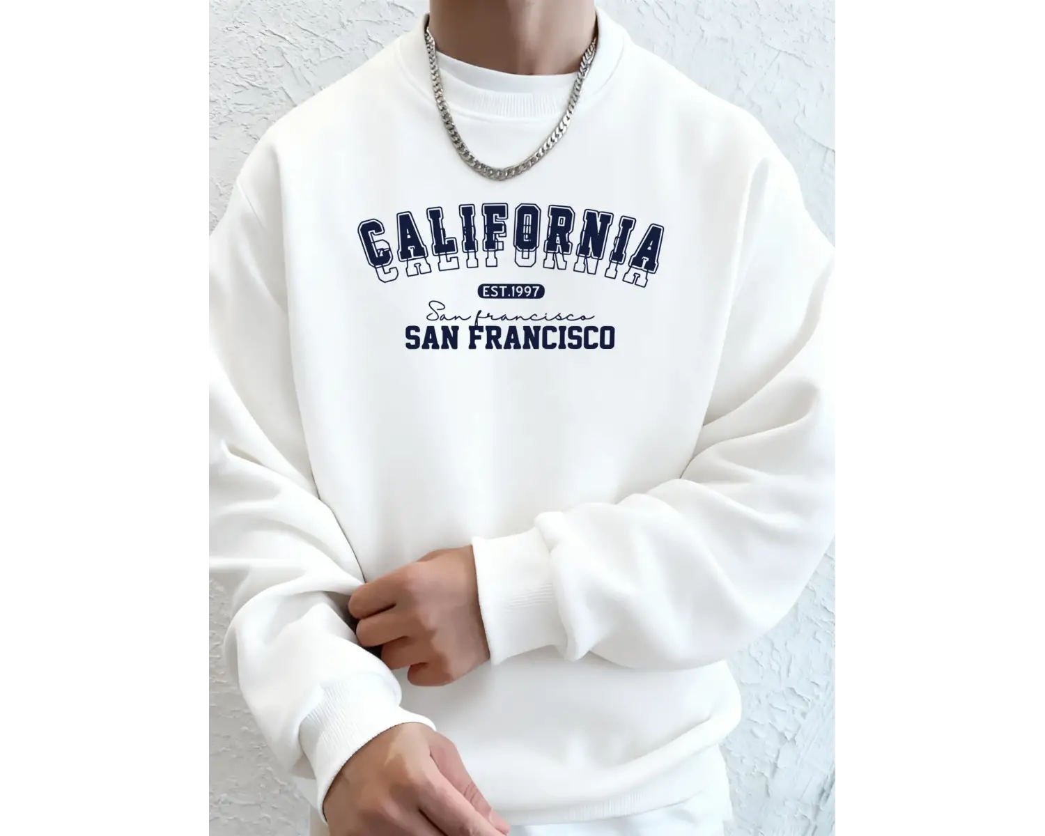 California San Francisco Est 1997 Baskı Sonbahar Koşu Kapüşonlu Üstü Erkek Günlük Basit Tişör