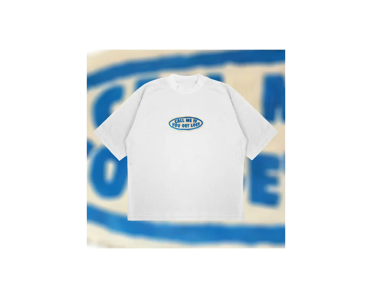 Call Me If You Get Lost Oversize Unisex Pamuklu Nefes Alan Kalın Kumaşlı