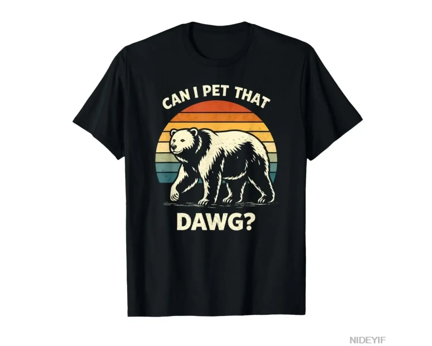 Can I Pet Dat Dawg Komik Ayı Meme T-shirt Erkekler Kadınlar Için % 100% Pamuk T Shirt Kısa Ko