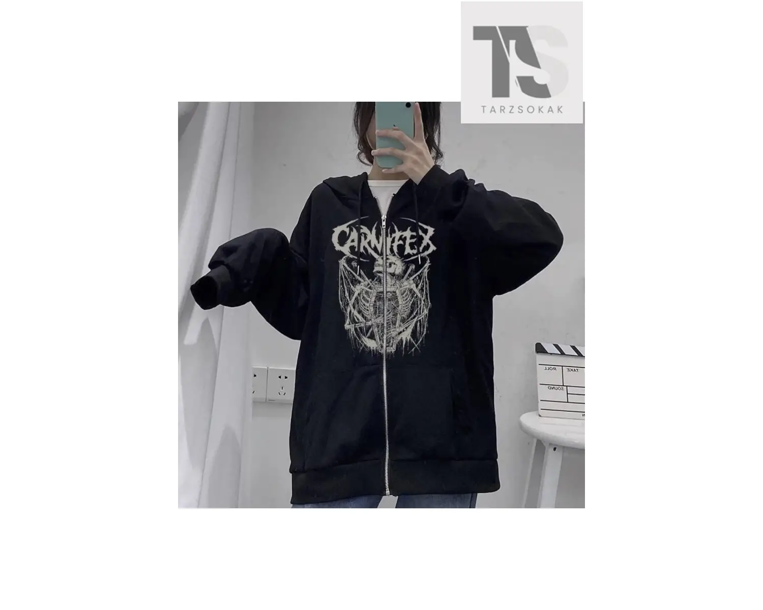 Carnifex Tasarım Hırka Siyah