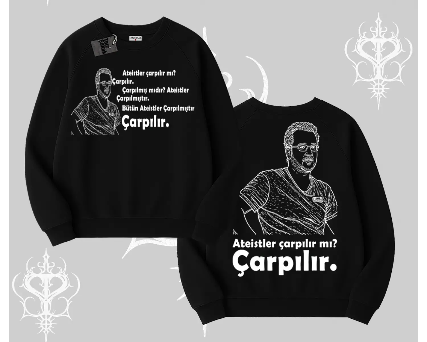 Çarpılır mı? Çarpılmıştır. Biskilet Sweatshirt