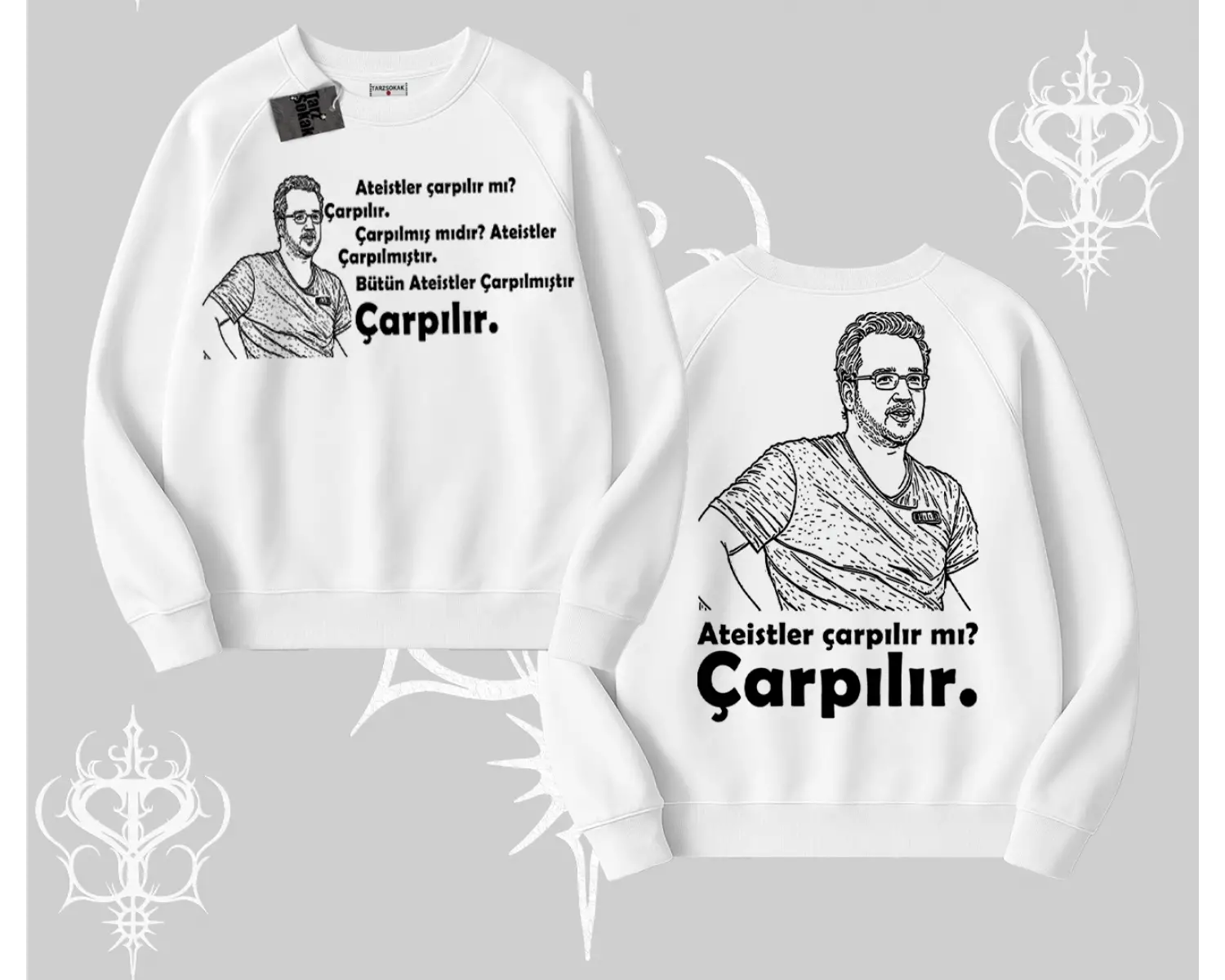 Çarpılır mı? Çarpılmıştır. Biskilet Sweatshirt