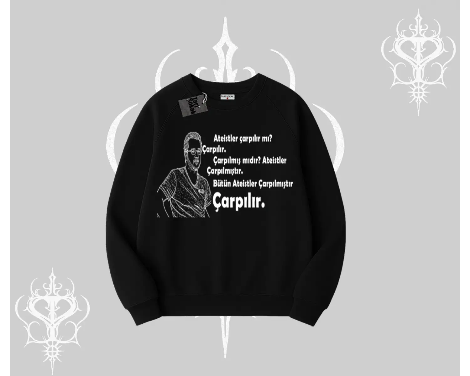 Çarpılır mı? Çarpılmıştır. Biskilet Sweatshirt