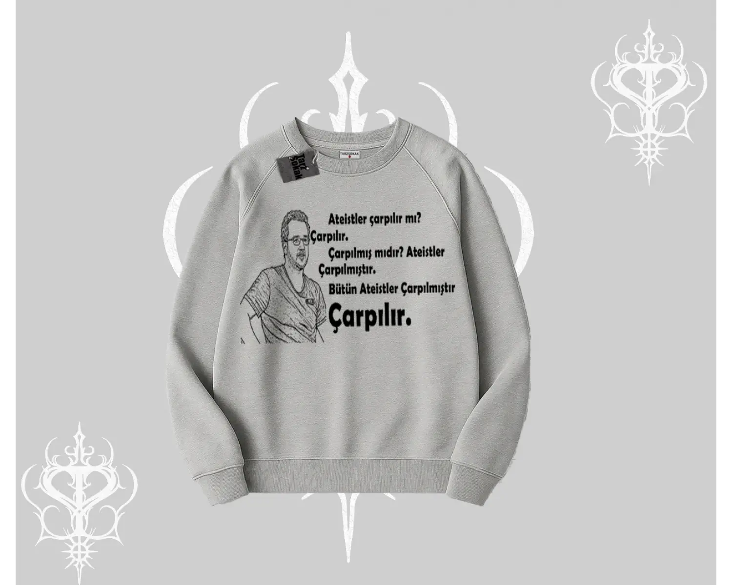 Çarpılır mı? Çarpılmıştır. Biskilet Sweatshirt