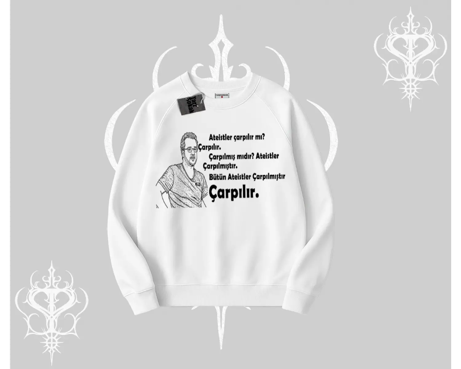 Çarpılır mı? Çarpılmıştır. Biskilet Sweatshirt