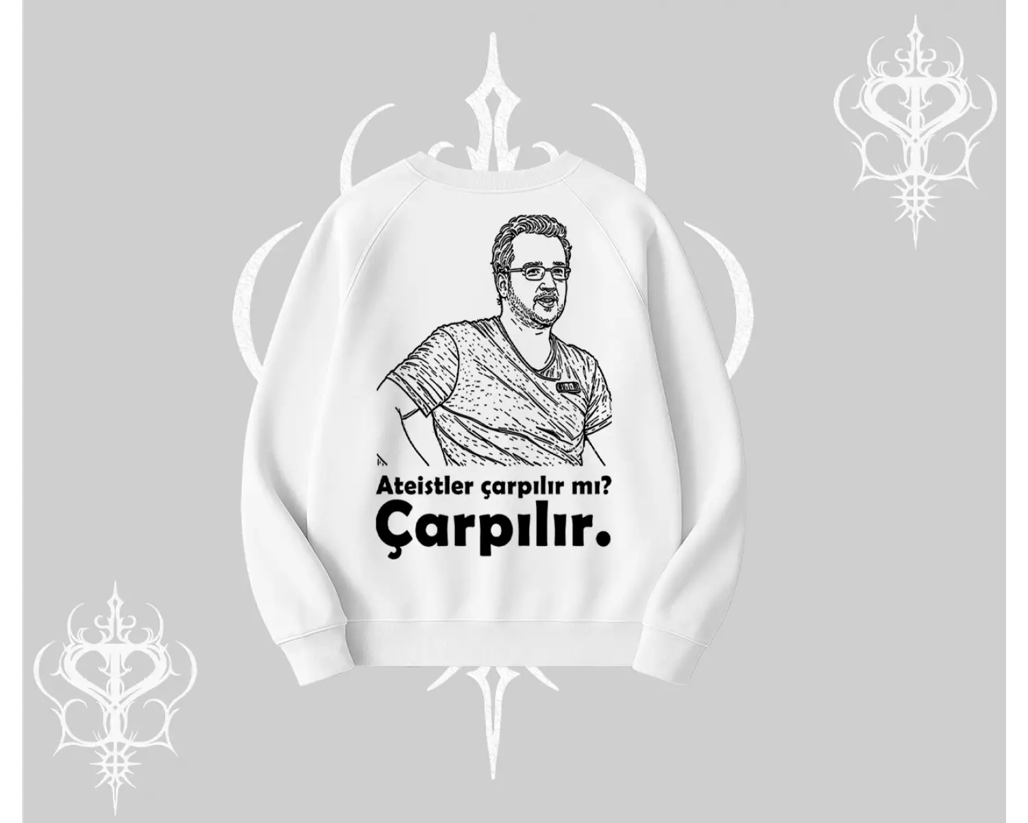 Çarpılır mı? Çarpılmıştır. Biskilet Sweatshirt