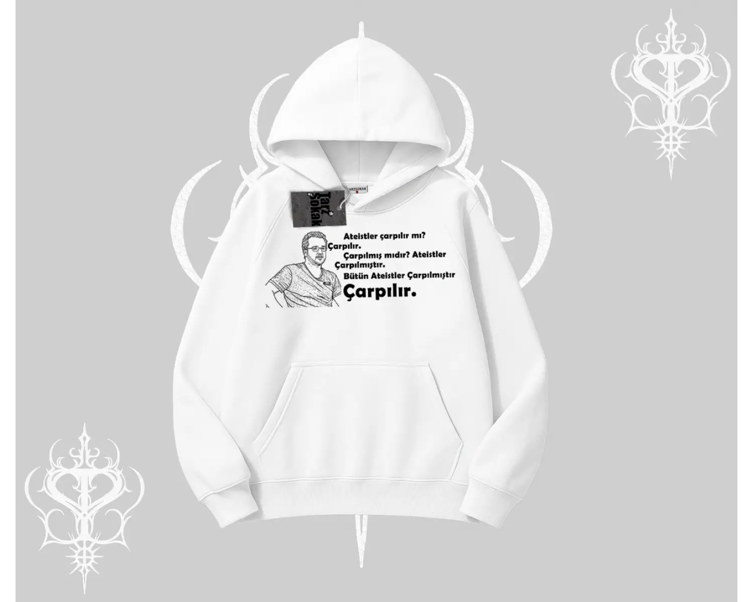 Çarpılır mı? Çarpılmıştır. Kapşonlu Sweatshirt