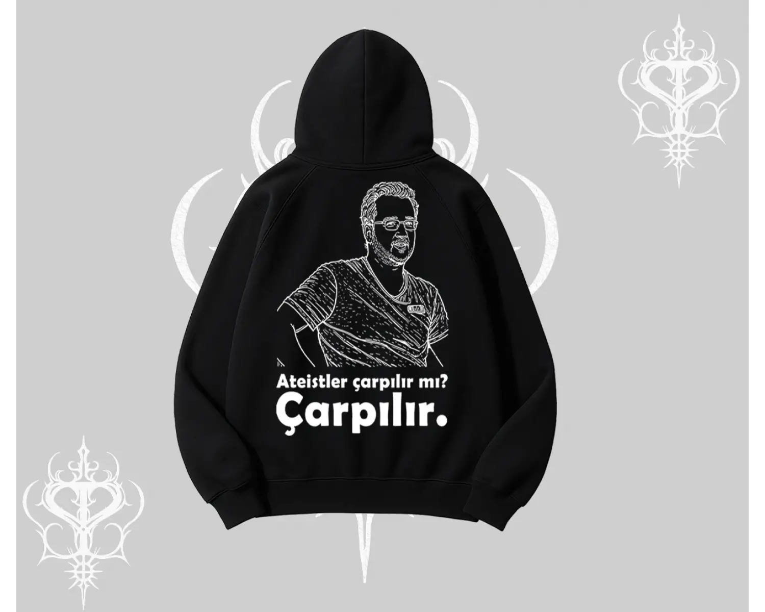 Çarpılır mı? Çarpılmıştır. Kapşonlu Sweatshirt