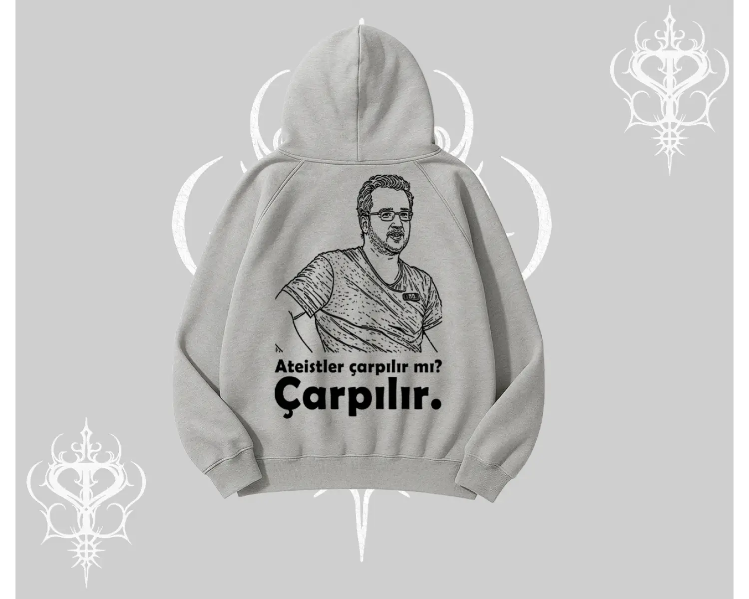 Çarpılır mı? Çarpılmıştır. Kapşonlu Sweatshirt