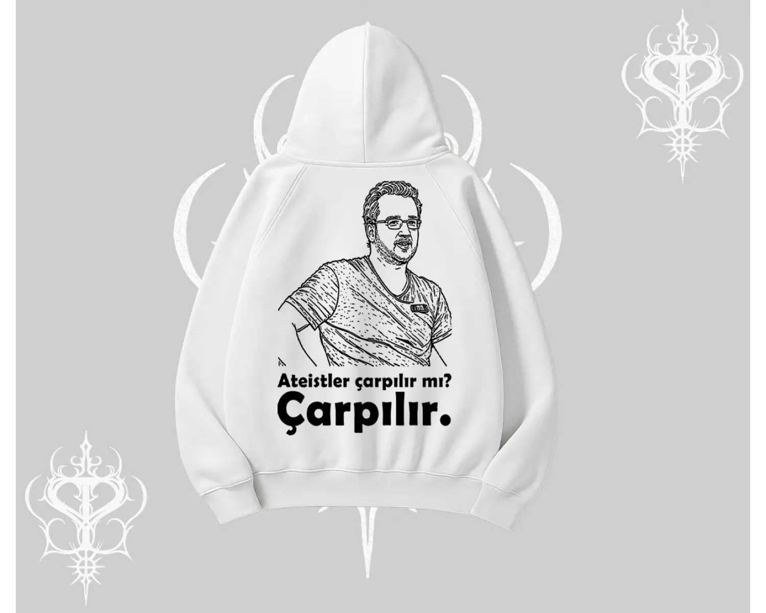 Çarpılır mı? Çarpılmıştır. Kapşonlu Sweatshirt