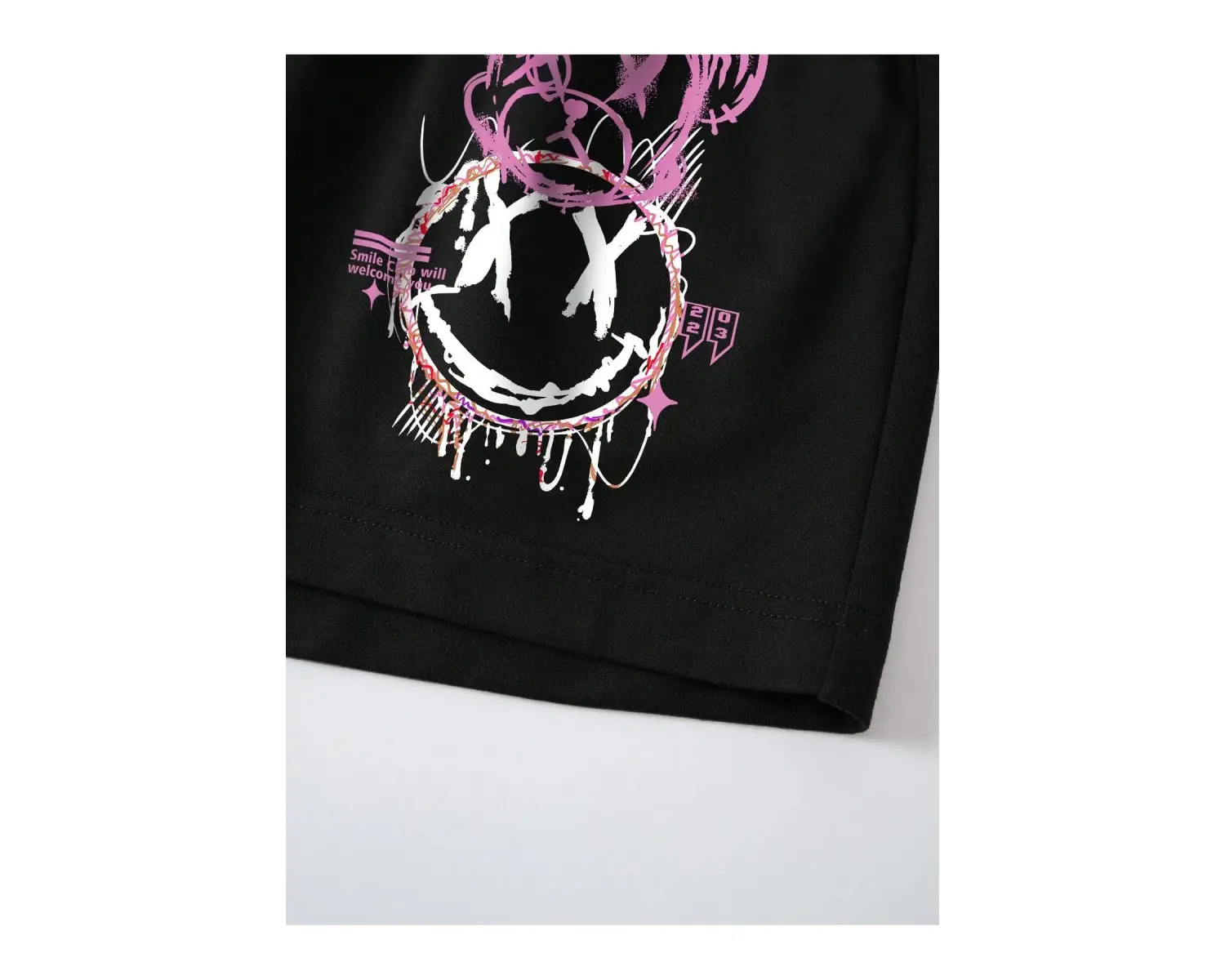 Cartoon Graphic Drawstring Waist Şort