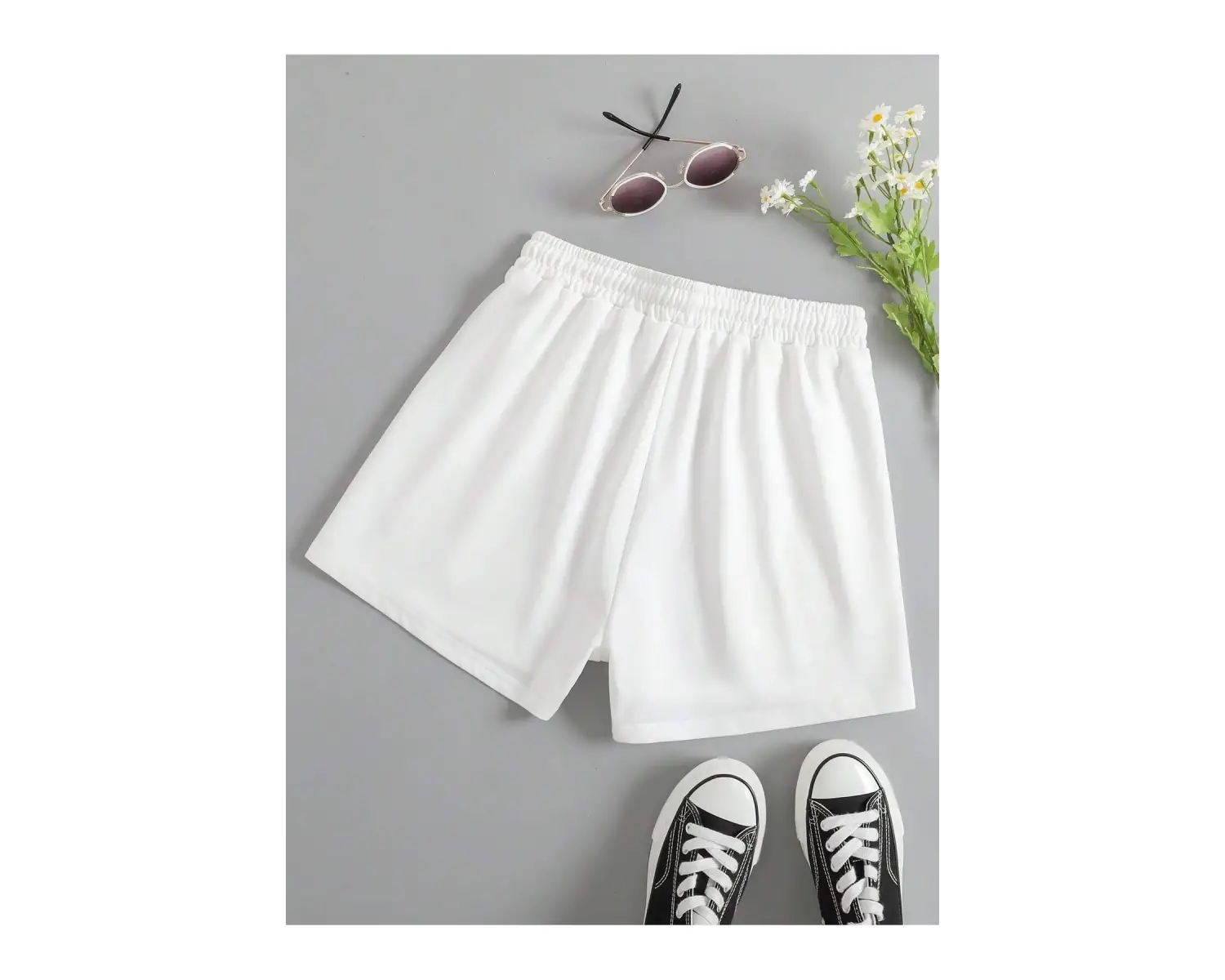 Cartoon Graphic Drawstring Waist Track Şort