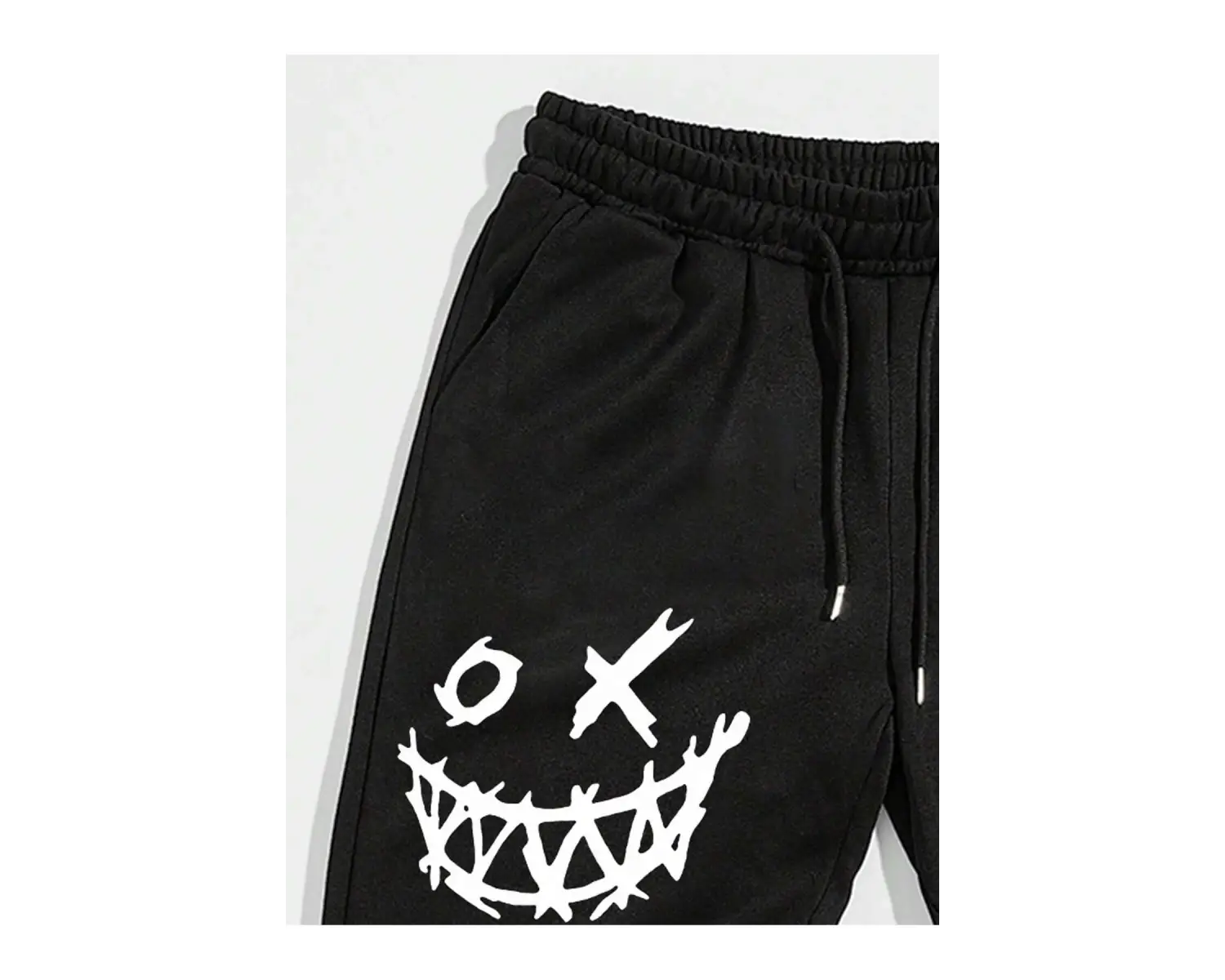 Cartoon & Slogan Graphic Drawstring Waist Eşofman Altı