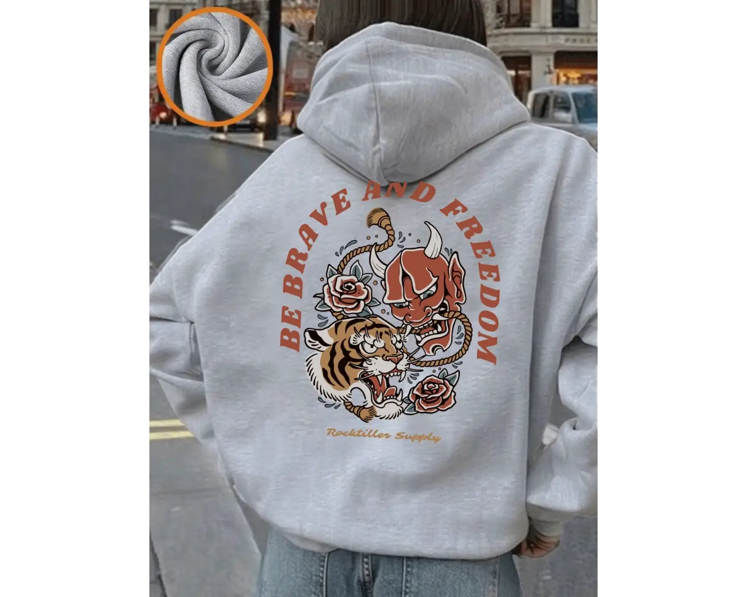 Cesur Olun ve Özgür Olun Baskılı Kapüşonlu Üstler Kadınlar İçin Kışlık Polar Sıcak Kazaklar T