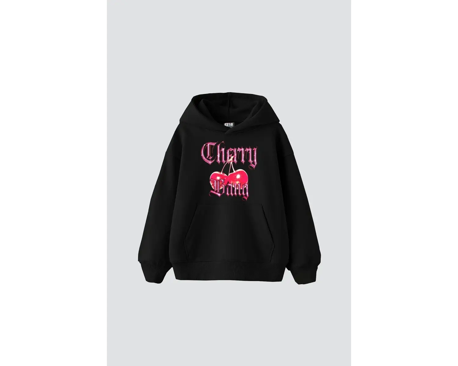 Cherry Gang Baskılı Oversize Unisex Beyaz