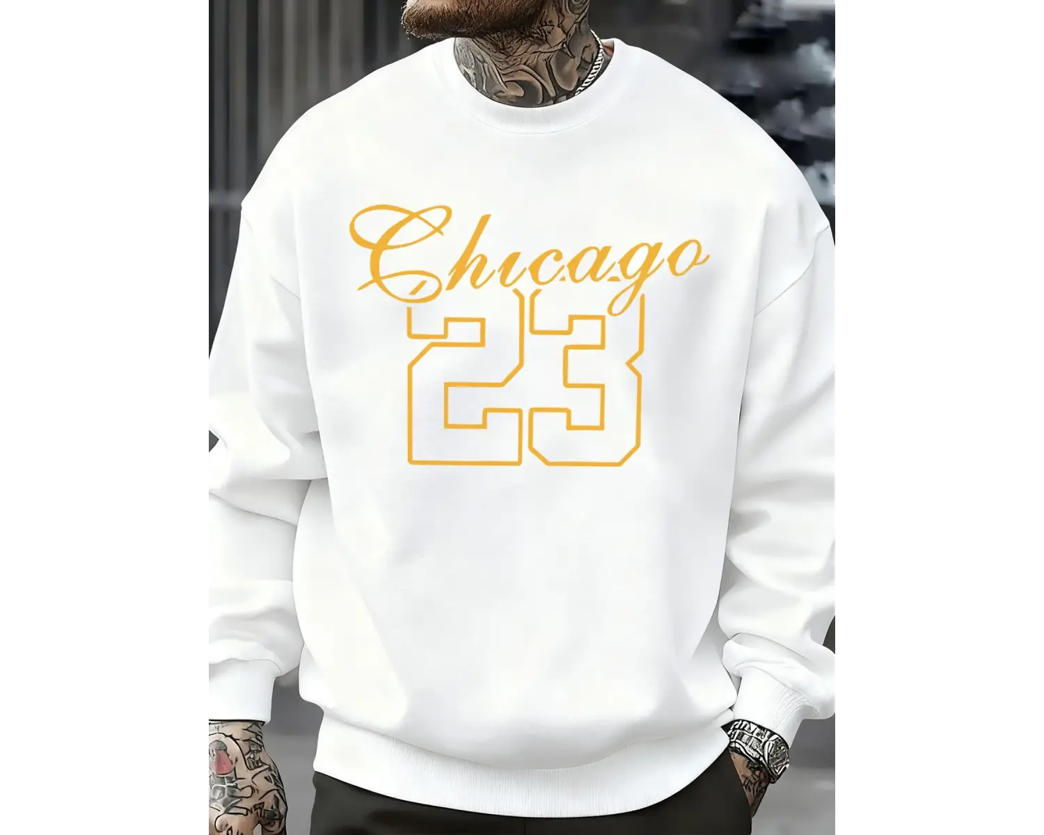 Chicago Number 23 Jersey Prints Sweatshirt Man Fashion Soft Pullovers Autumn Casual Sportswea
