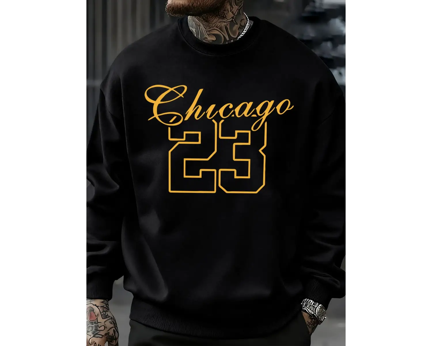 Chicago Number 23 Jersey Prints Sweatshirt Man Fashion Soft Pullovers Autumn Casual Sportswea