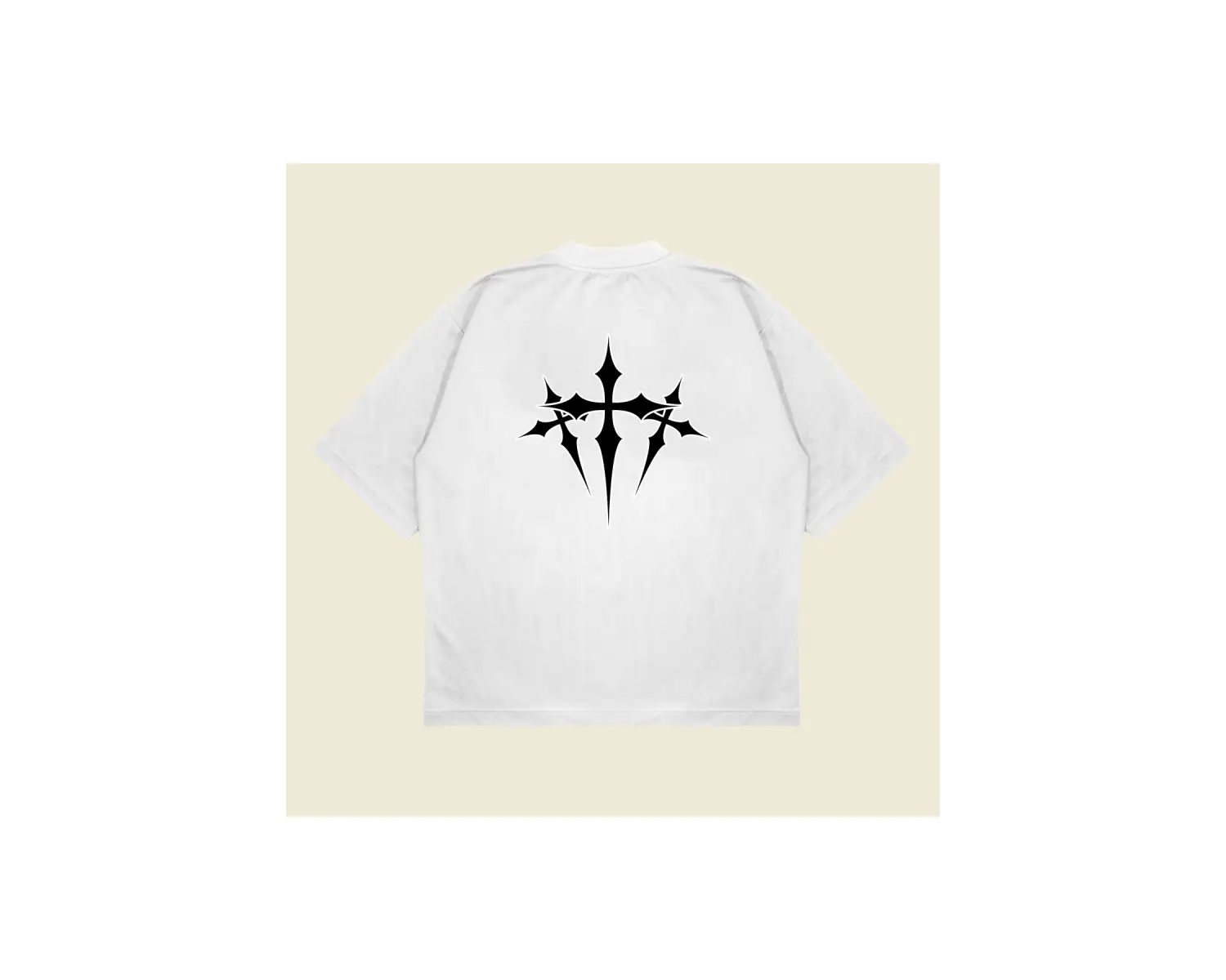 Chrome Hearts X Nocta Baskılı Oversize Unisex Pamuklu Nefes Alan Kalın Kumaşlı