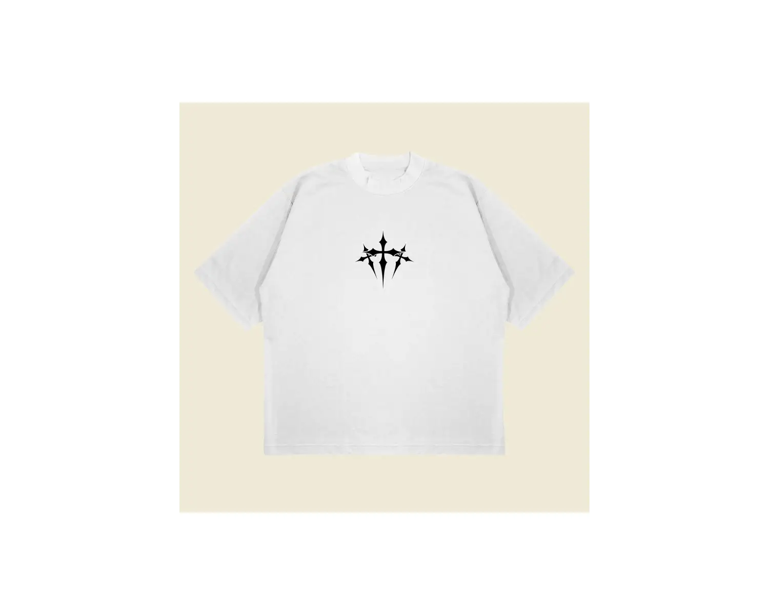 Chrome Hearts X Nocta Baskılı Oversize Unisex Pamuklu Nefes Alan Kalın Kumaşlı