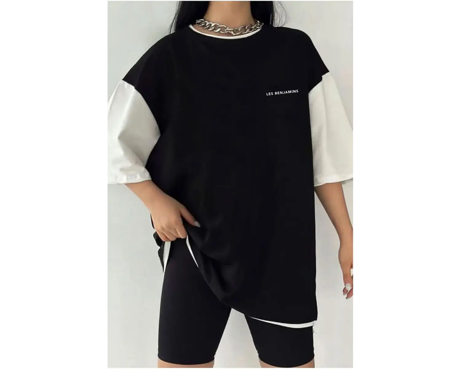 Çift Renk MİNİMAL LESS  2 Baskılı Unisex Tshirt