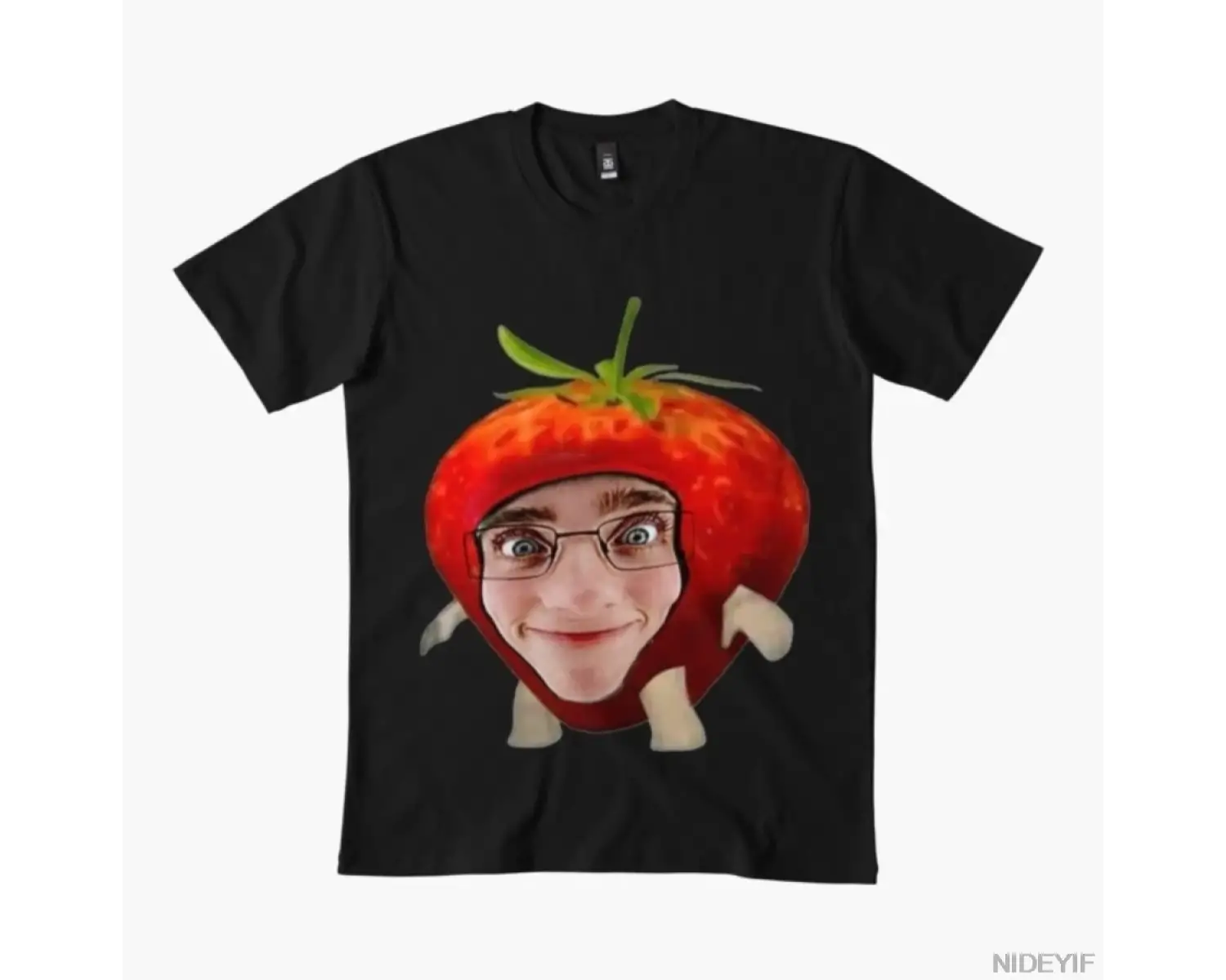 Çilek Meme T-shirt Erkek Kadın %100 Pamuklu Tişörtler Kısa Kollu Üstler 1222-3