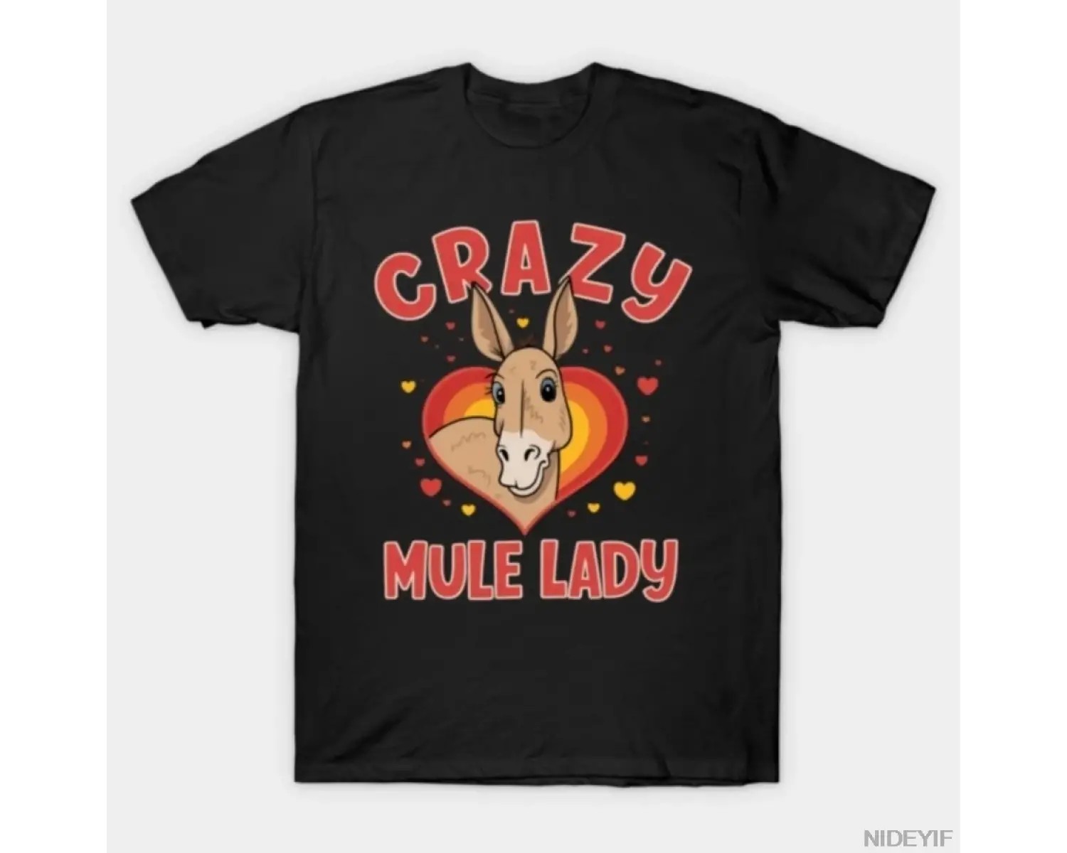 Çılgın Katır Bayan Komik Katır Sevgilisi T-shirt Erkekler Kadınlar Için % 100% Pamuk T Shirt