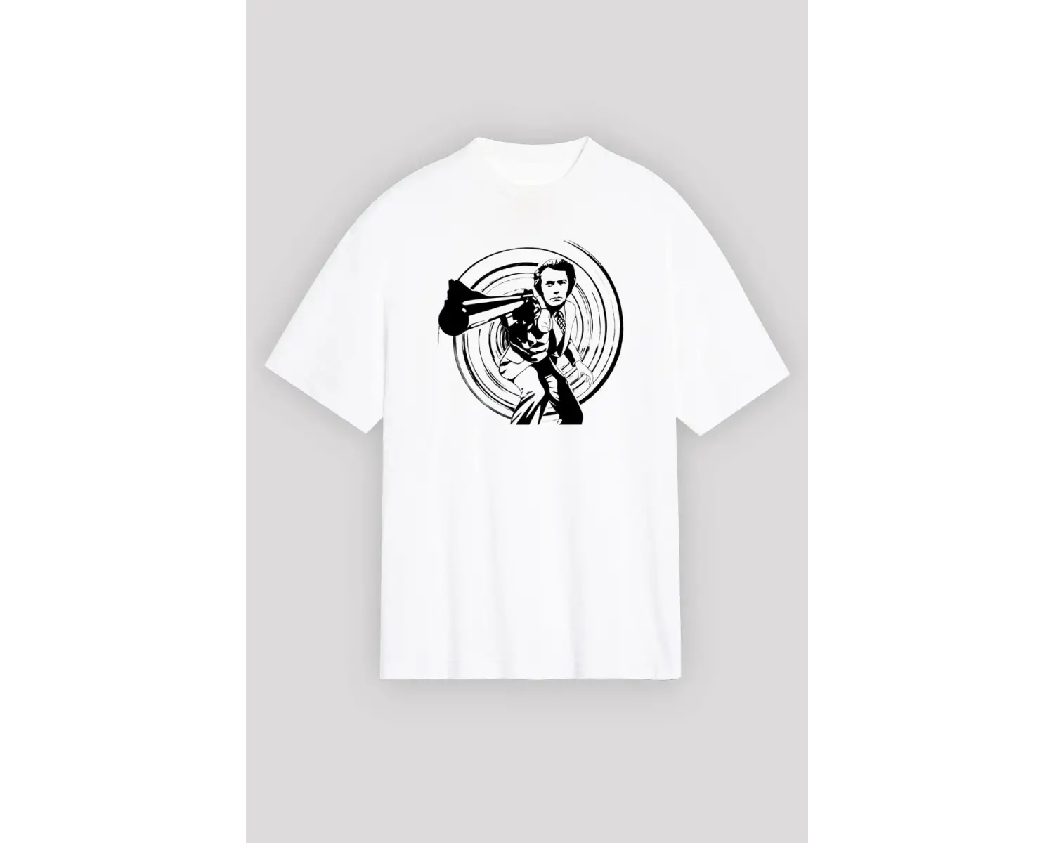 Clint Eastwood Beyaz Unisex Tişört T-Shirt