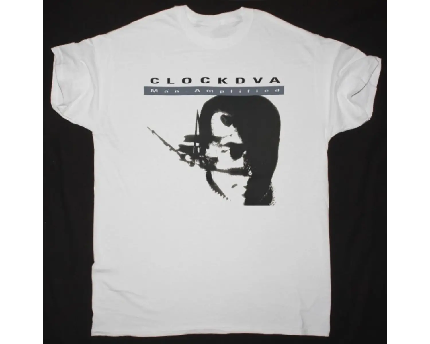 CLOCK DVA MAN-AMPLIFIED NEW WHITE T-SHIRT