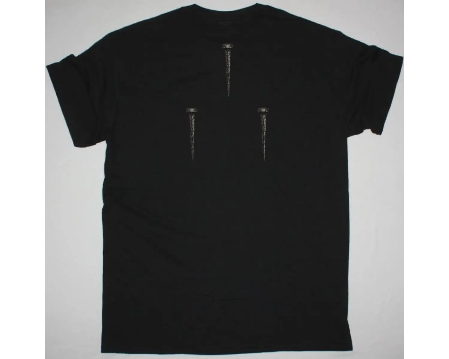 CLOCK DVA MAN-AMPLIFIED NEW WHITE T-SHIRT ÖN VE ARAKA BASKILI