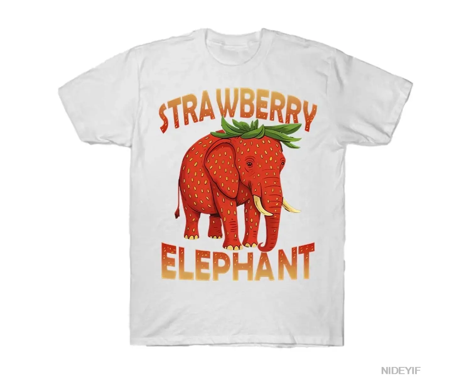 Çocuklar Meme İtalyan Brainrot Çilek Fil T-shirt Erkekler Kadınlar Için % 100% Pamuk T Shirt