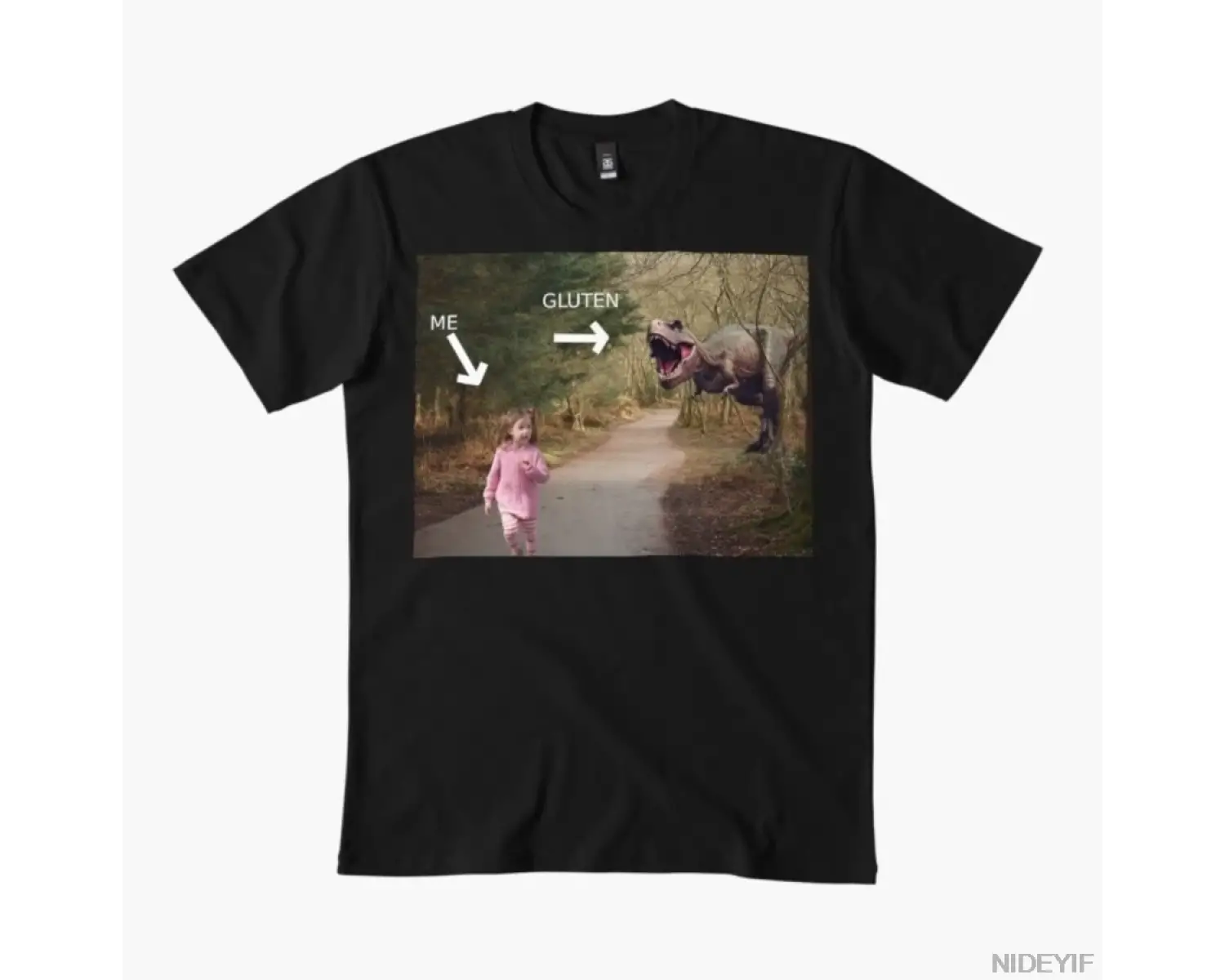 Çölyak Kız Erkek Kadın Tişörtü %100 Pamuklu Tişörtler Kısa Kollu Üstler 1226-3