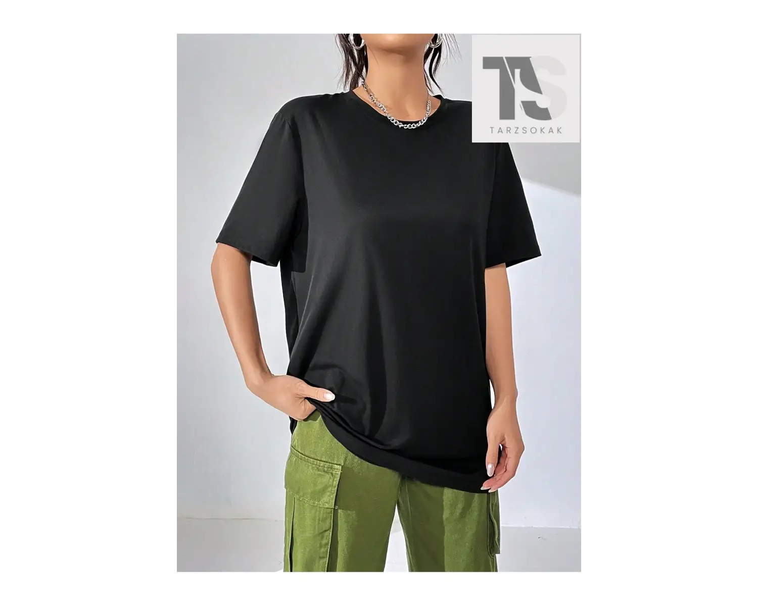 Coolane Amerikan Sokak Stili Graffiti ve Mektup Baskılı Tasarımlı Büyük Boy Yuvarlak Ya